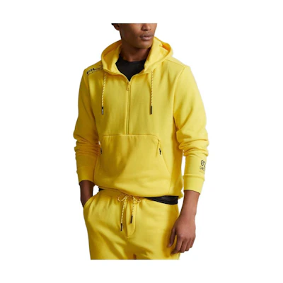 Ralph Lauren SS23 RLX Logo Hoodie Yellow - Solid Graphic Sweatshirt MNRXKNI16820032-730