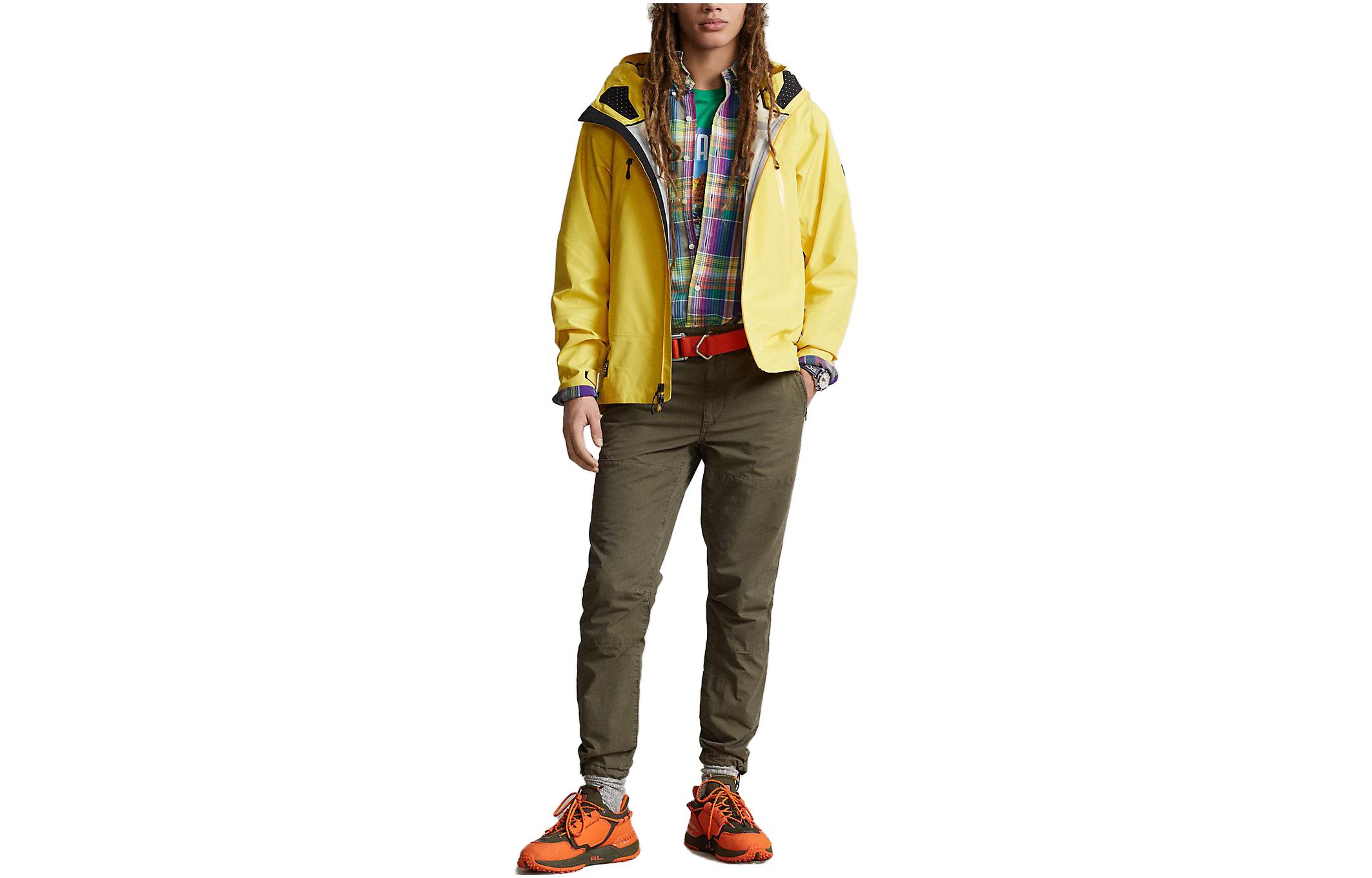 Ralph Lauren SS23 Solid Color Hooded Slim Fit Jacket Yellow MNRXOTW16020088-730