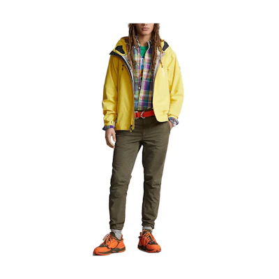 Ralph Lauren SS23 Solid Color Hooded Slim Fit Jacket Yellow MNRXOTW16020088-730