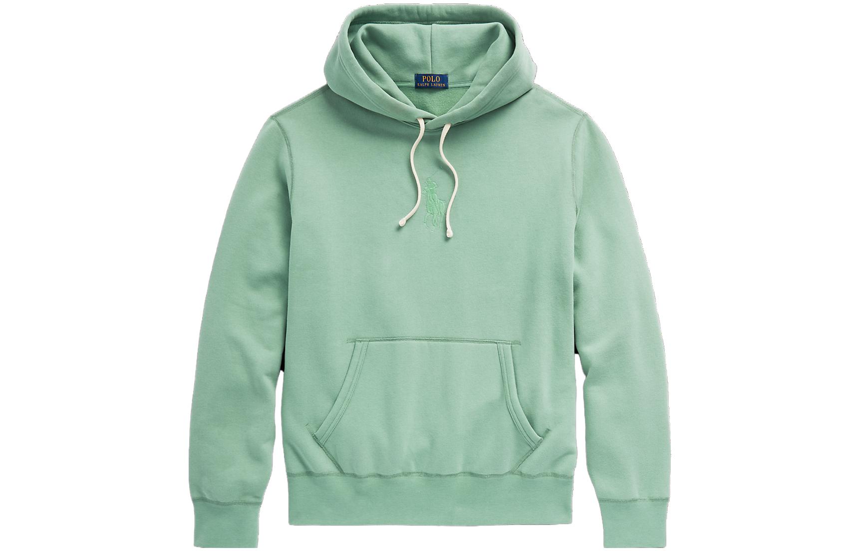 Ralph Lauren SS23 Solid Color Hoodie Long Sleeve Green MNPOKNI16822918-440