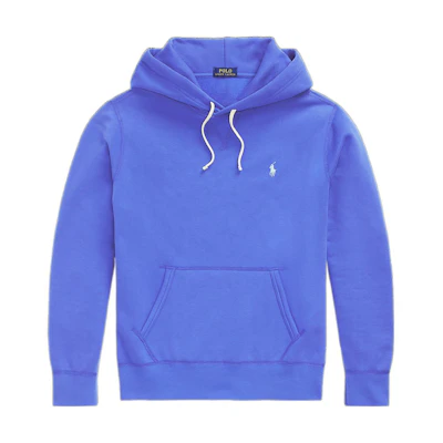 Ralph Lauren SS23 Solid Color Logo Embroidered Hoodie Blue MNPOKNI16822718-400