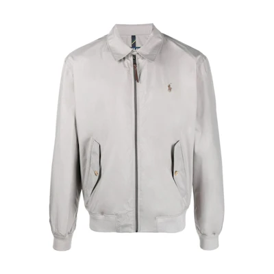 Ralph Lauren SS23 Solid Color Logo Embroidered Jacket Grey 710832229-009