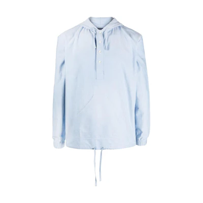 Ralph Lauren SS23 Solid Color Pullover Hoodie Blue - Fashion 710900778-001