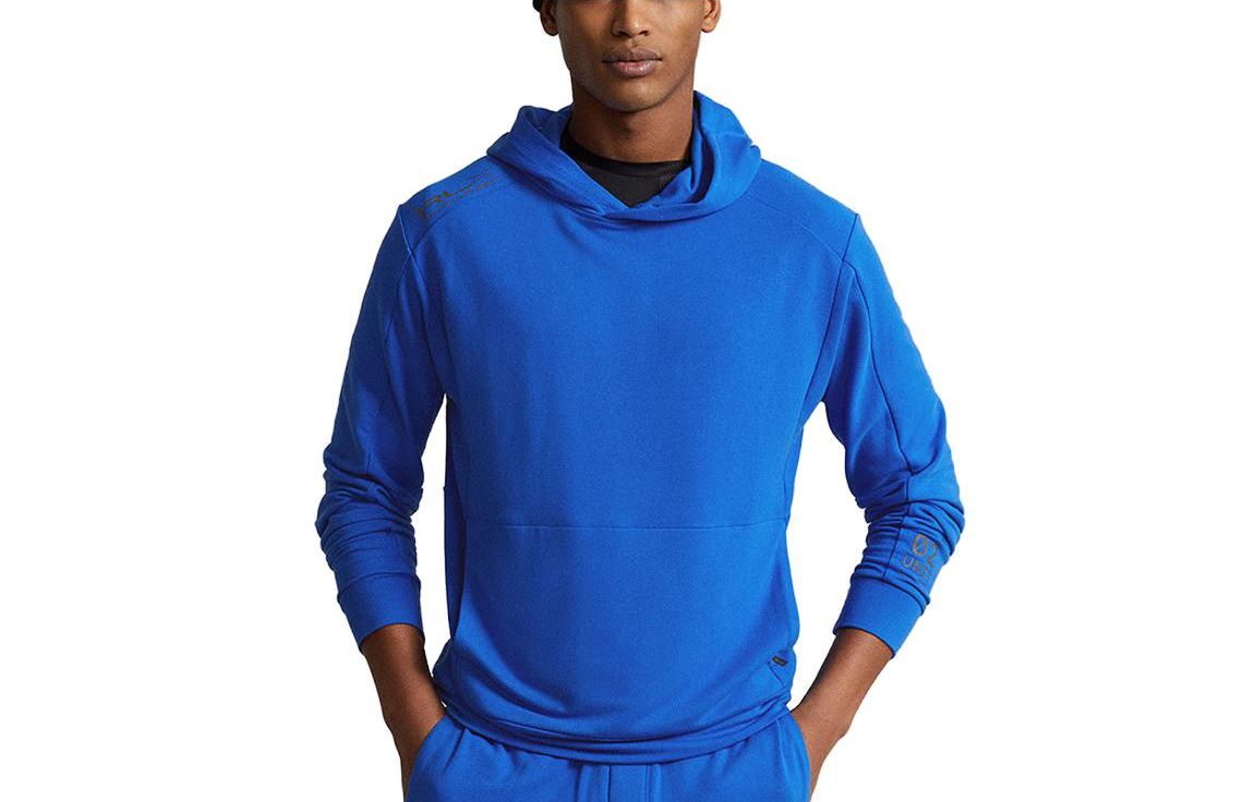 Ralph Lauren SS23 Solid Color Terry Hoodie Pullover Blue MNRXKNI16820033-400