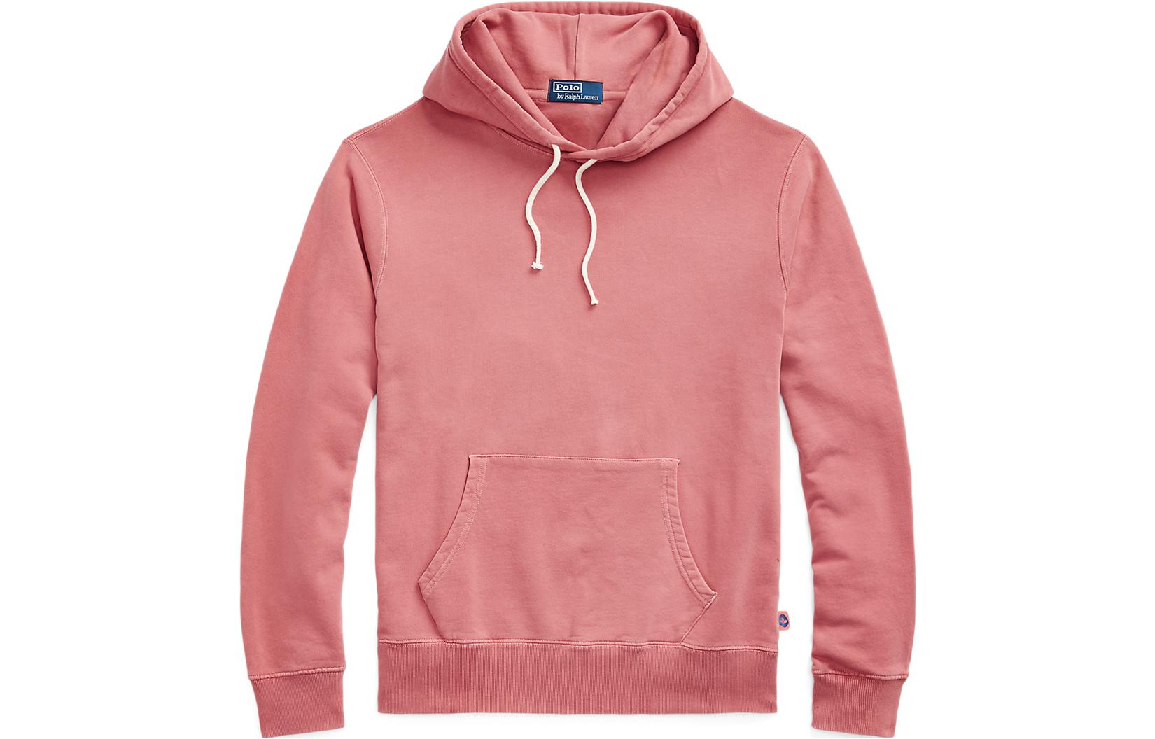 Ralph Lauren SS23 Solid Drawstring Hoodie Pink MNPOKNI16822230-650
