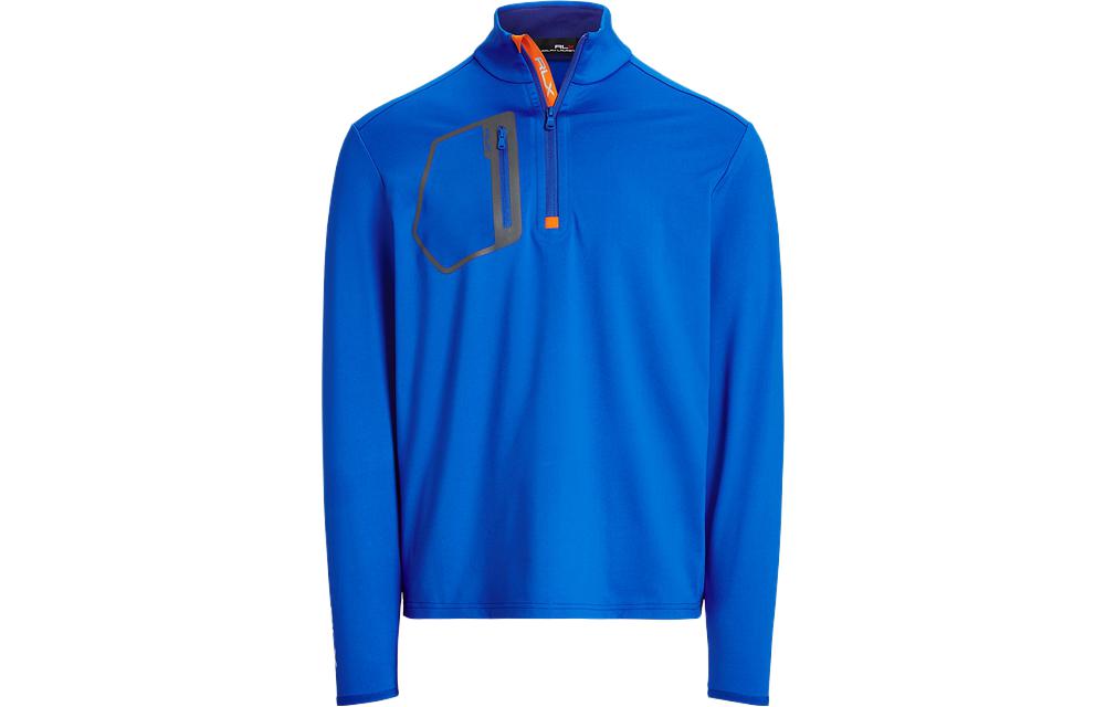 Ralph Lauren SS23 Solid Half-Zip Pullover Sweatshirt Blue MNXGKNI16820154-400