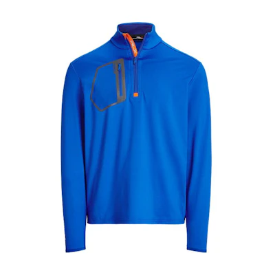 Ralph Lauren SS23 Solid Half-Zip Pullover Sweatshirt Blue MNXGKNI16820154-400