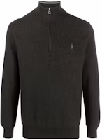 Ralph Lauren SS23 Solid High-Neck Half-Zip Pullover - Dark Gray 710888900-008 Ralph Lauren SS23 Solid High-Neck Half-Zip Pullover - Dark Gray 710888900-008