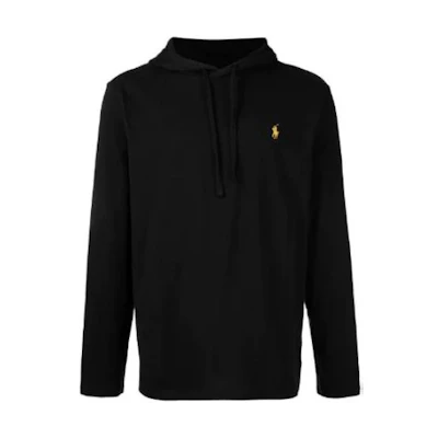 Ralph Lauren SS23 Solid Logo Embroidered Casual Sweatshirt Men Black 710847203-016