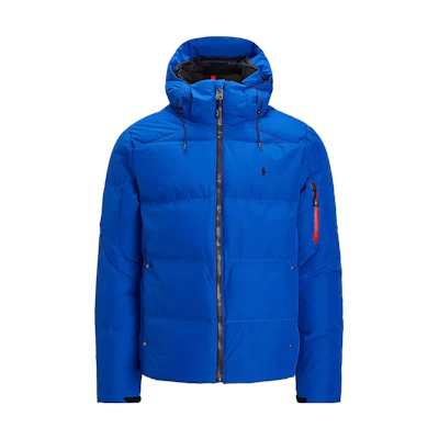 Ralph Lauren SS23 Solid Logo Embroidered Hooded Jacket Blue 710761907-006