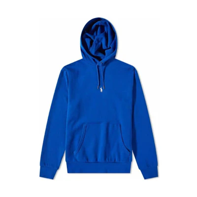 Ralph Lauren SS23 Solid Logo Embroidered Hoodie Blue 710881506-009