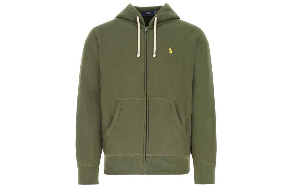 Ralph Lauren SS23 Solid Logo Embroidered Hoodie Green 710813297-021
