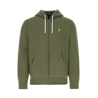 Ralph Lauren SS23 Solid Logo Embroidered Hoodie Green 710813297-021