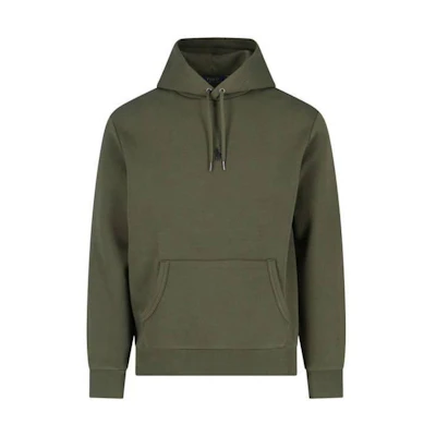 Ralph Lauren SS23 Solid Logo Embroidered Hoodie Green Pullover 710881506-011