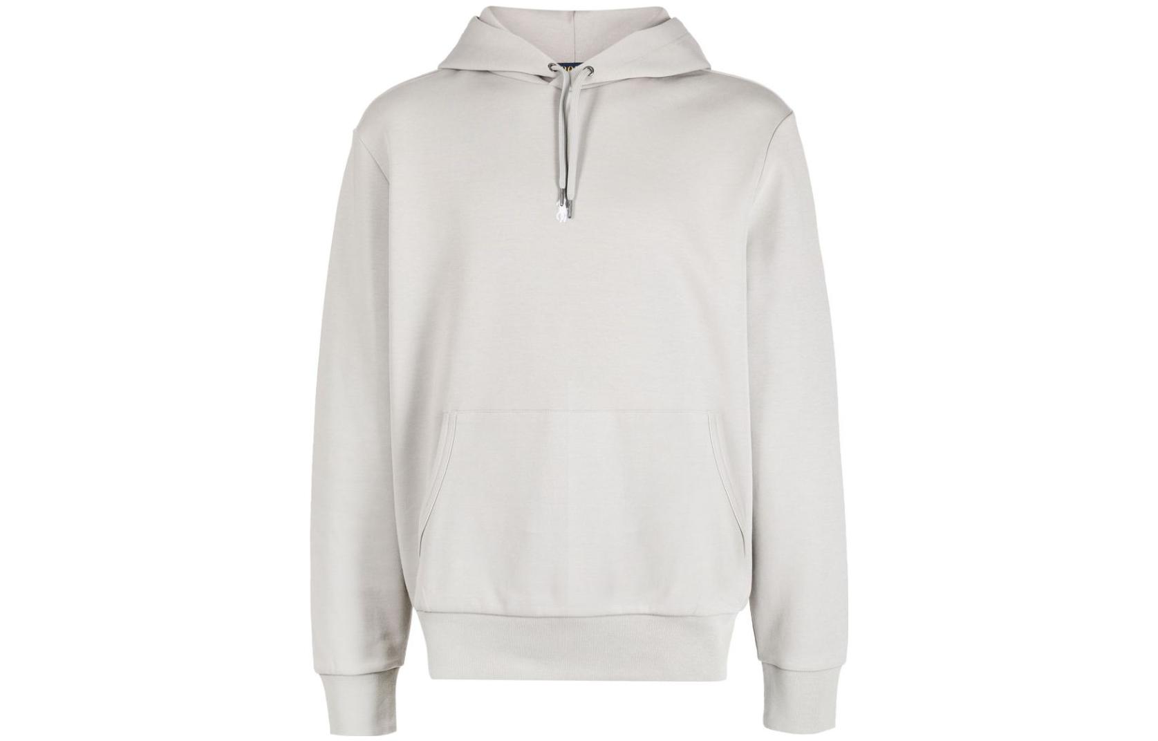 Ralph Lauren SS23 Solid Logo Embroidered Hoodie Light Gray 710881506-018