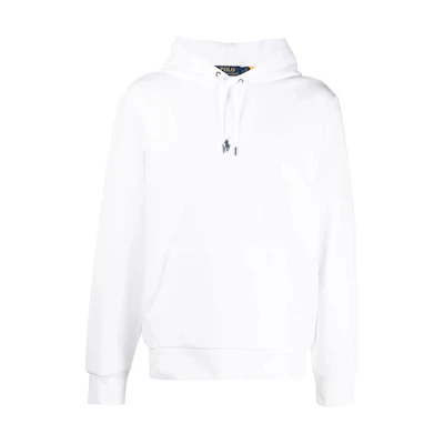 Ralph Lauren SS23 Solid Logo Embroidered Pullover Sweatshirt White 710881506-010