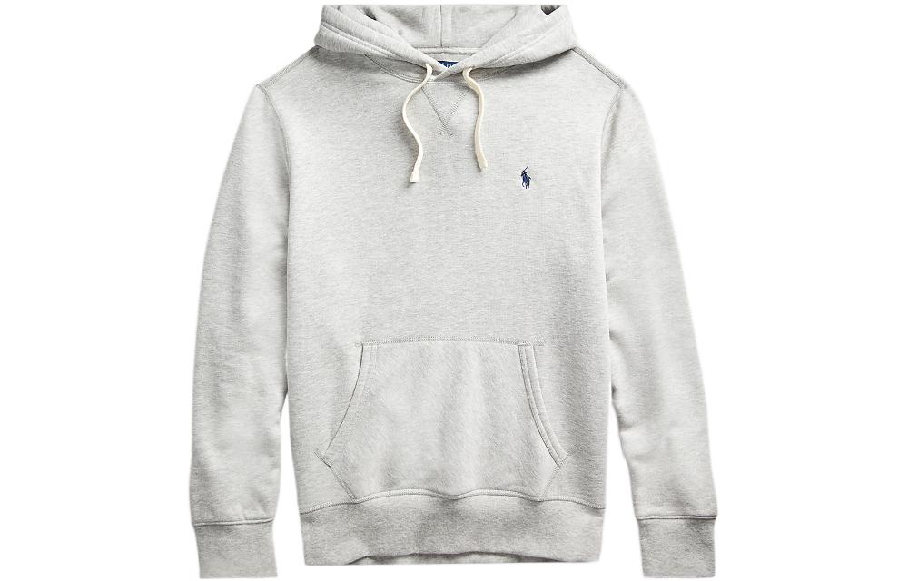 Ralph Lauren SS23 Solid Logo Embroidered Pullover Sweatshirt Men Light Gray MNPOKNI16820270-020