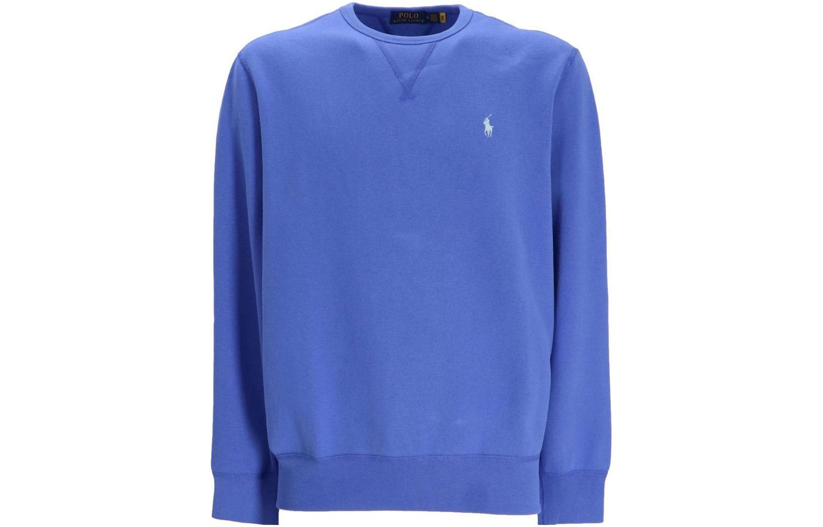 Ralph Lauren SS23 Solid Logo Print Crewneck Sweatshirt Navy Blue 710766772-043 圖 2