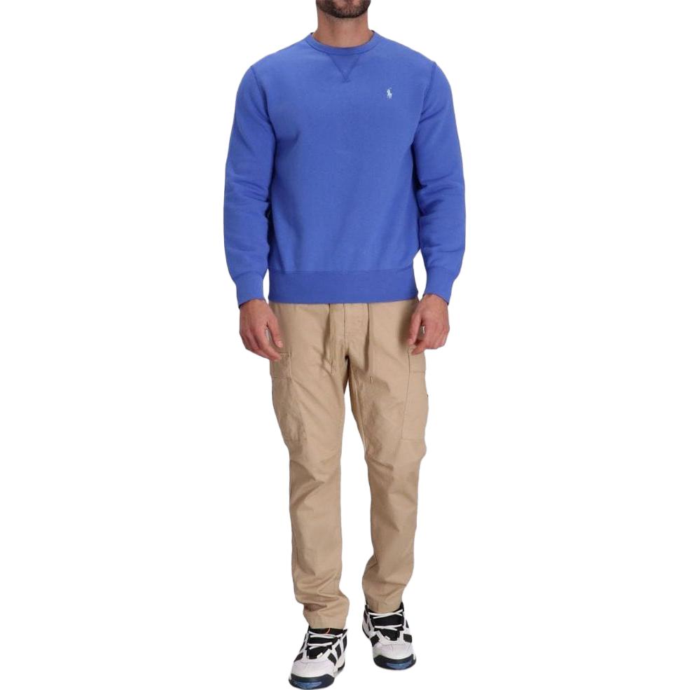 Ralph Lauren SS23 Solid Logo Print Crewneck Sweatshirt Navy Blue 710766772-043 圖 3