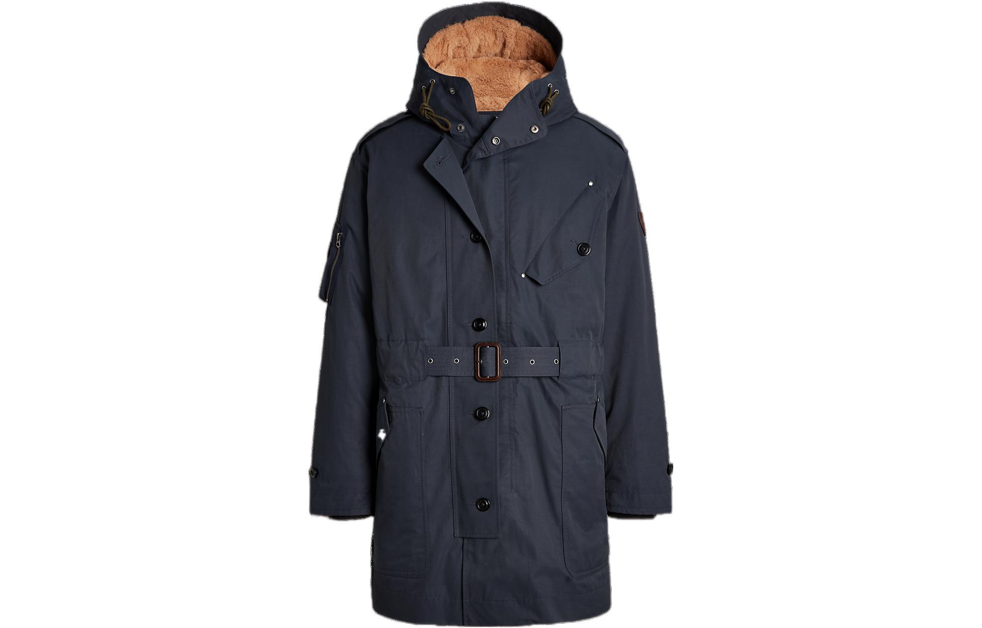 Ralph Lauren SS23 Solid Mid-Length Hooded Jacket Blue - MNPOOTW12820061-400