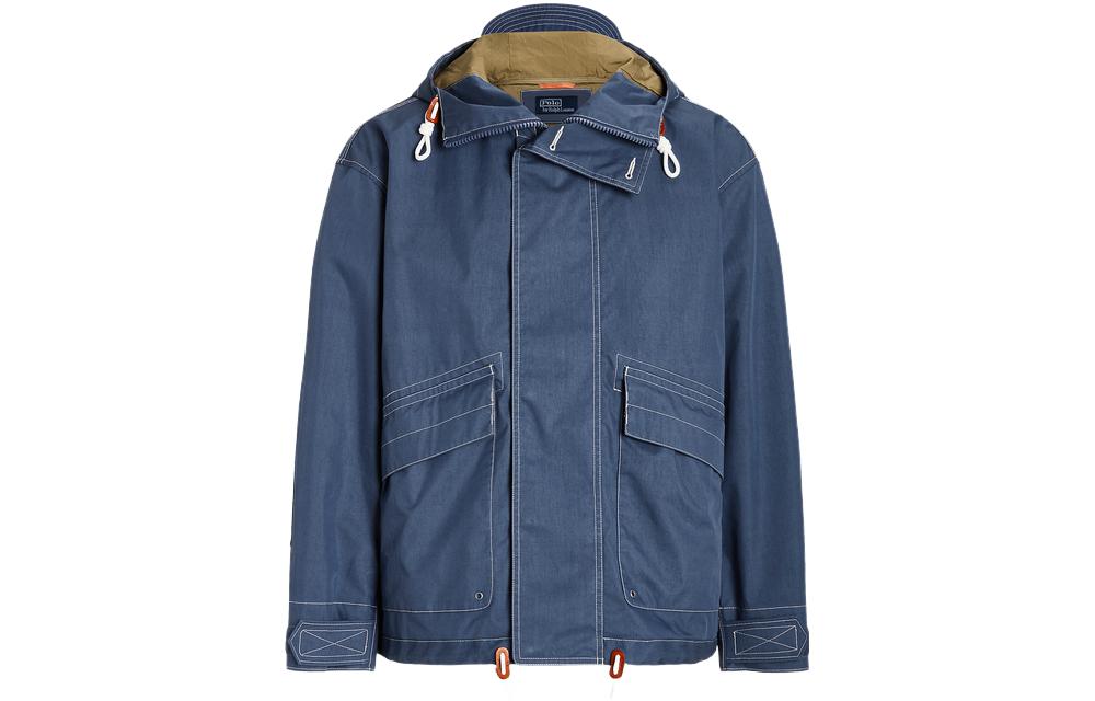 Ralph Lauren SS23 Solid Pocket Hoodie Jacket Men’s Blue MNPOOTW16021074-400