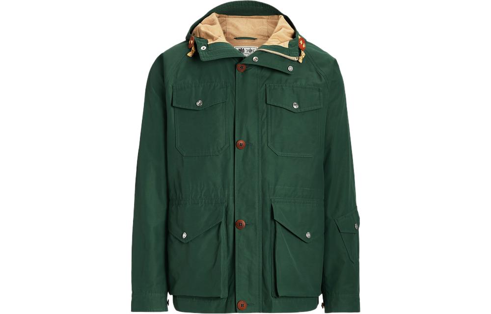 Ralph Lauren SS23 Solid Zip-Up Hooded Jacket Men’s Green MNPOOTW16021103-300
