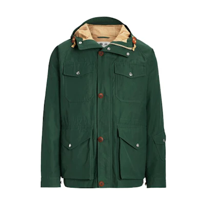 Ralph Lauren SS23 Solid Zip-Up Hooded Jacket Men’s Green MNPOOTW16021103-300