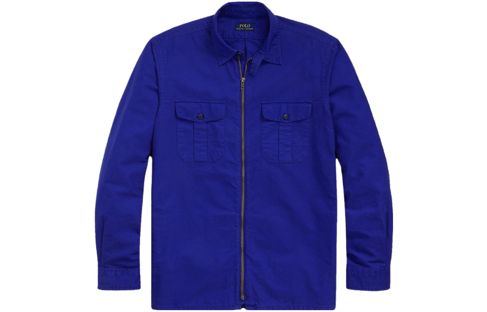 Ralph Lauren SS23 Solid Zip-Up Long Sleeve Jacket Men’s Royal Blue MNPOWOV16822893-400