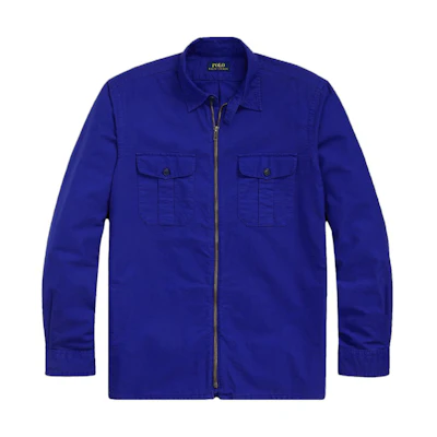 Ralph Lauren SS23 Solid Zip-Up Long Sleeve Jacket Men’s Royal Blue MNPOWOV16822893-400
