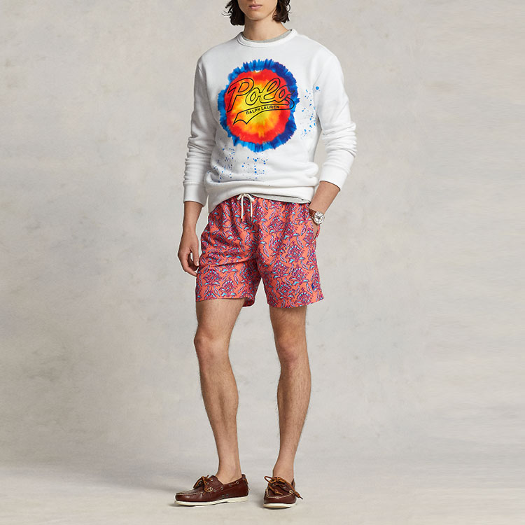 Ralph Lauren SS23 Tie-Dye Logo Crewneck Long Sleeve Sweatshirt White MNPOKNI16822724-100 圖 3