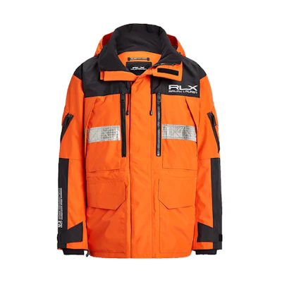 Ralph Lauren SS23 Waterproof Hoodie Jacket Orange MNRXOTW16020083-800