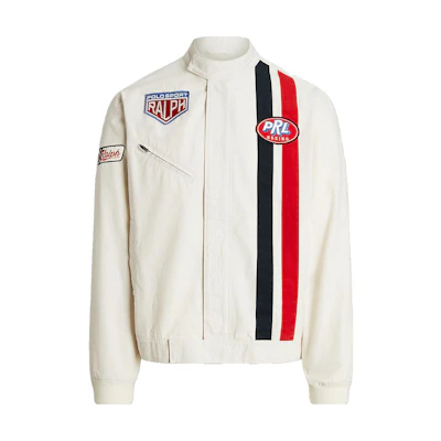 Ralph Lauren SS23 White Letter Print Zip-Up Jacket Unisex MNPOOTW16021122-100