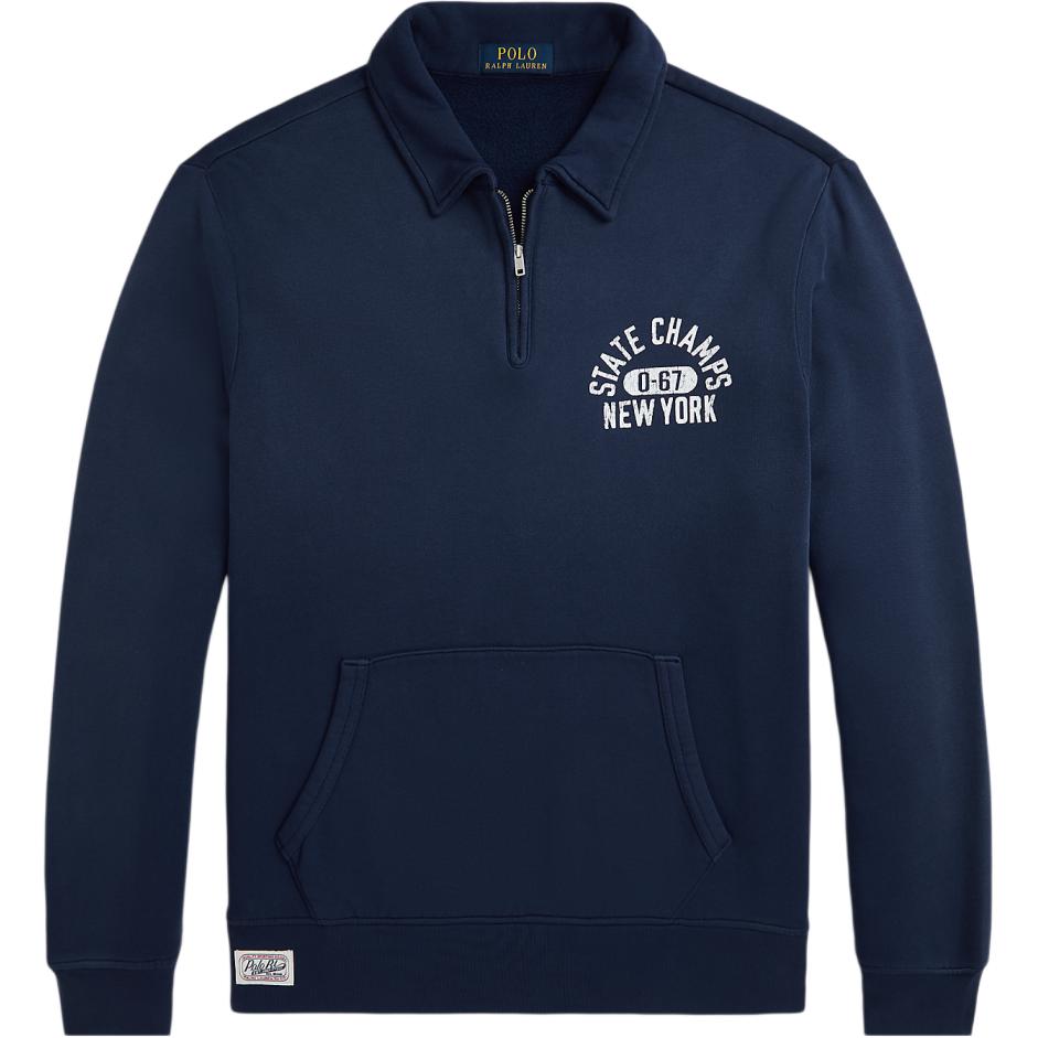 Ralph Lauren SS24 Alphabet Polo Casual Long-Sleeve Sweatshirt Navy Blue Men MNPOKNI16823712-410