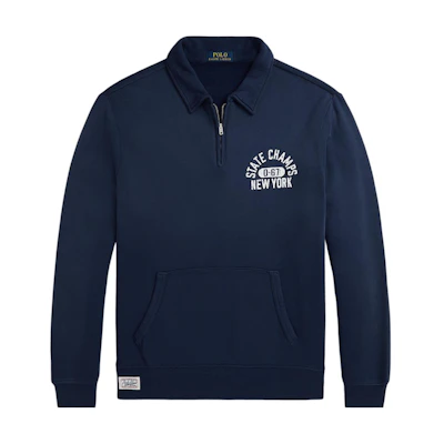 Ralph Lauren SS24 Alphabet Polo Casual Long-Sleeve Sweatshirt Navy Blue Men MNPOKNI16823712-410