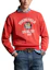 Shop Ralph Lauren SS24 Alphanumeric Print Crewneck Sweatshirt Brick Red Men MNPOKNI16823536-600