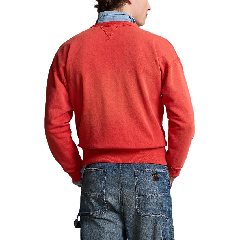 Ralph Lauren SS24 Alphanumeric Print Crewneck Sweatshirt Brick Red Men MNPOKNI16823536-600 圖 5