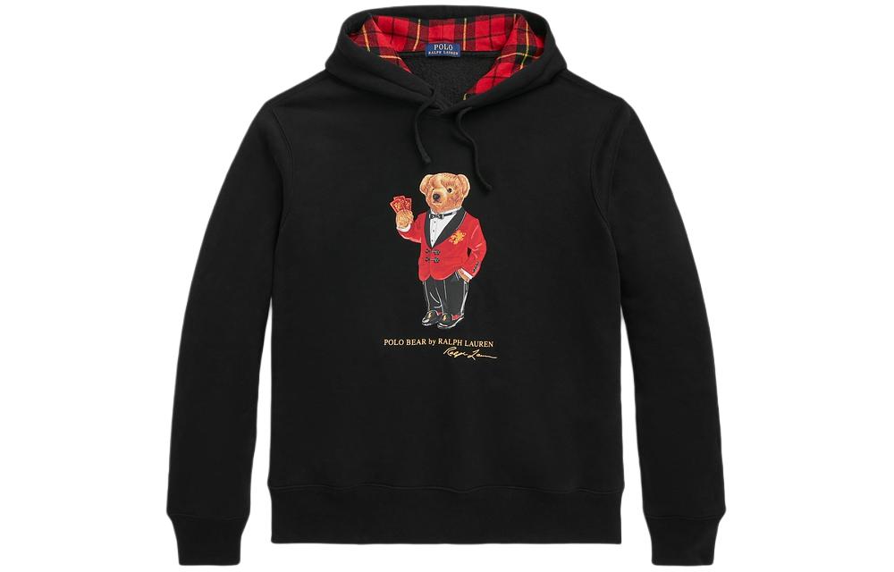 Ralph Lauren SS24 Animal Graphic Black Hoodie Casual Sweatshirt MNPOKNI16823378-001 圖 2