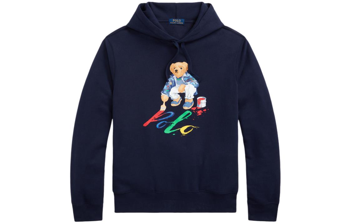 Ralph Lauren SS24 Bear Logo Hoodie Nautical Blue MNPOKNI16823449-410 圖 2