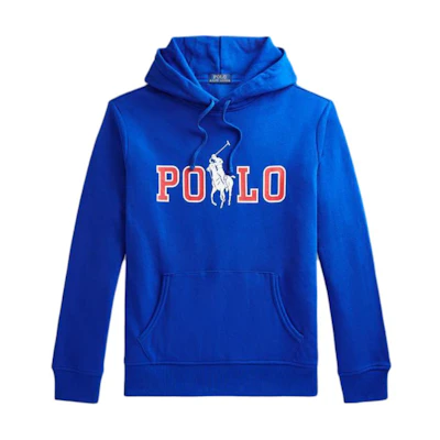 Ralph Lauren SS24 Big Pony Logo Hoodie Unisex Blue MNPOKNI16821963-401
