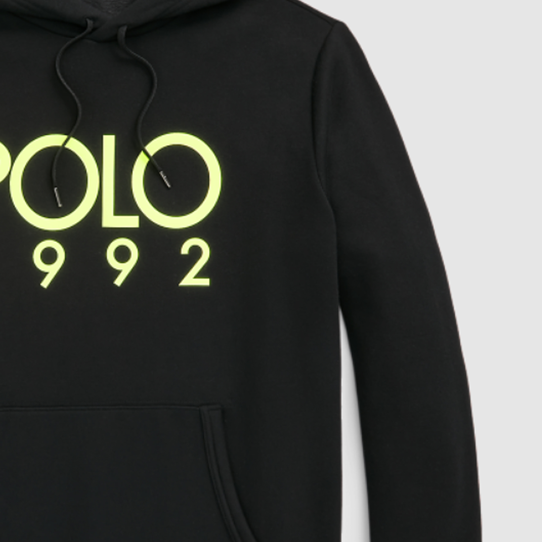 Sizing Ralph Lauren SS24 黑色連帽衫 字母印花設計 MNPOKNI16823432-001