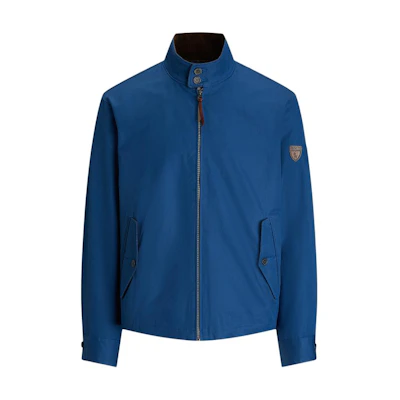 Ralph Lauren SS24 Blue Half-Zip Badge Pullover Jacket Long Sleeve MNPOOTW16021327-400