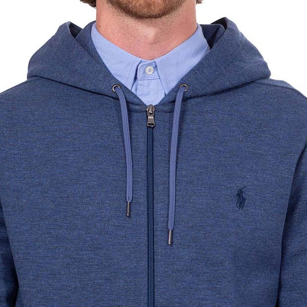 Ralph Lauren SS24 Blue Hoodie with Pony Embroidery and Full Zip 710652313-047 圖 6