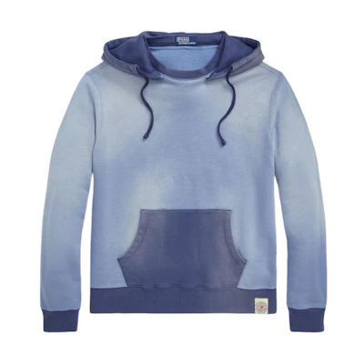 Ralph Lauren SS24 Colorblock Logo Hoodie Academy Blue MNPOKNI16823388-400