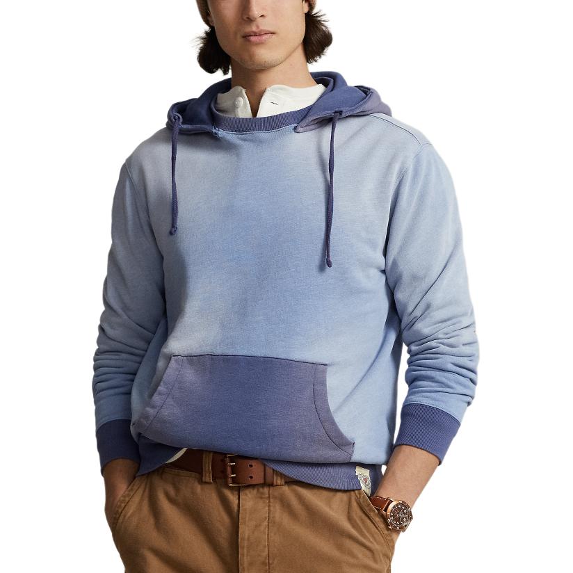 Ralph Lauren SS24 Colorblock Logo Hoodie Academy Blue MNPOKNI16823388-400 圖 3