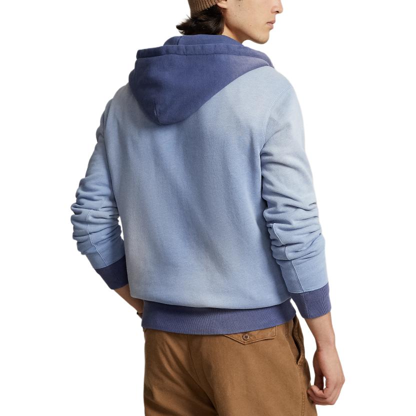 Ralph Lauren SS24 Colorblock Logo Hoodie Academy Blue MNPOKNI16823388-400 圖 4