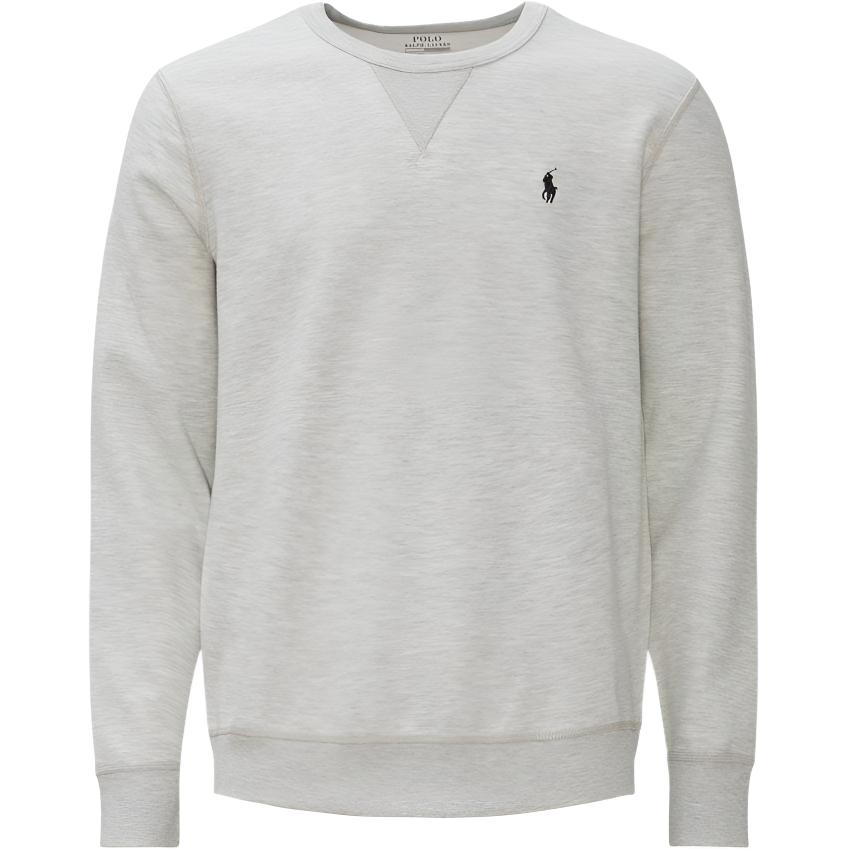 Ralph Lauren SS24 Embroidered Pony Logo Crewneck Sweatshirt Grey Men 710675313-016