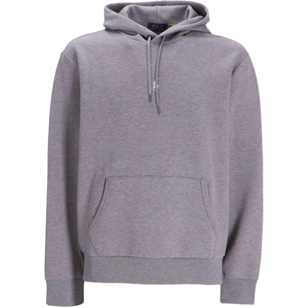 Ralph Lauren SS24 Gray Solid Hoodie Pullover Drawstring Loose Fit 710881506-029