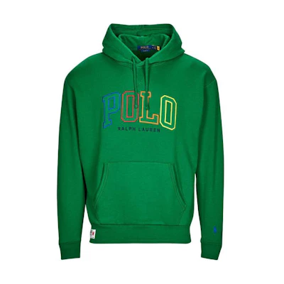 Ralph Lauren SS24 Green Letter Print Hoodie Casual Sweatshirt 710899182-004
