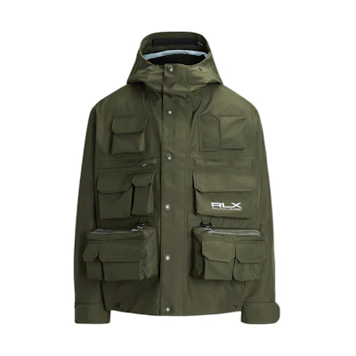 Ralph Lauren SS24 Green Oversized Multi-Pocket Hooded Jacket MNRXOTW16020103-300