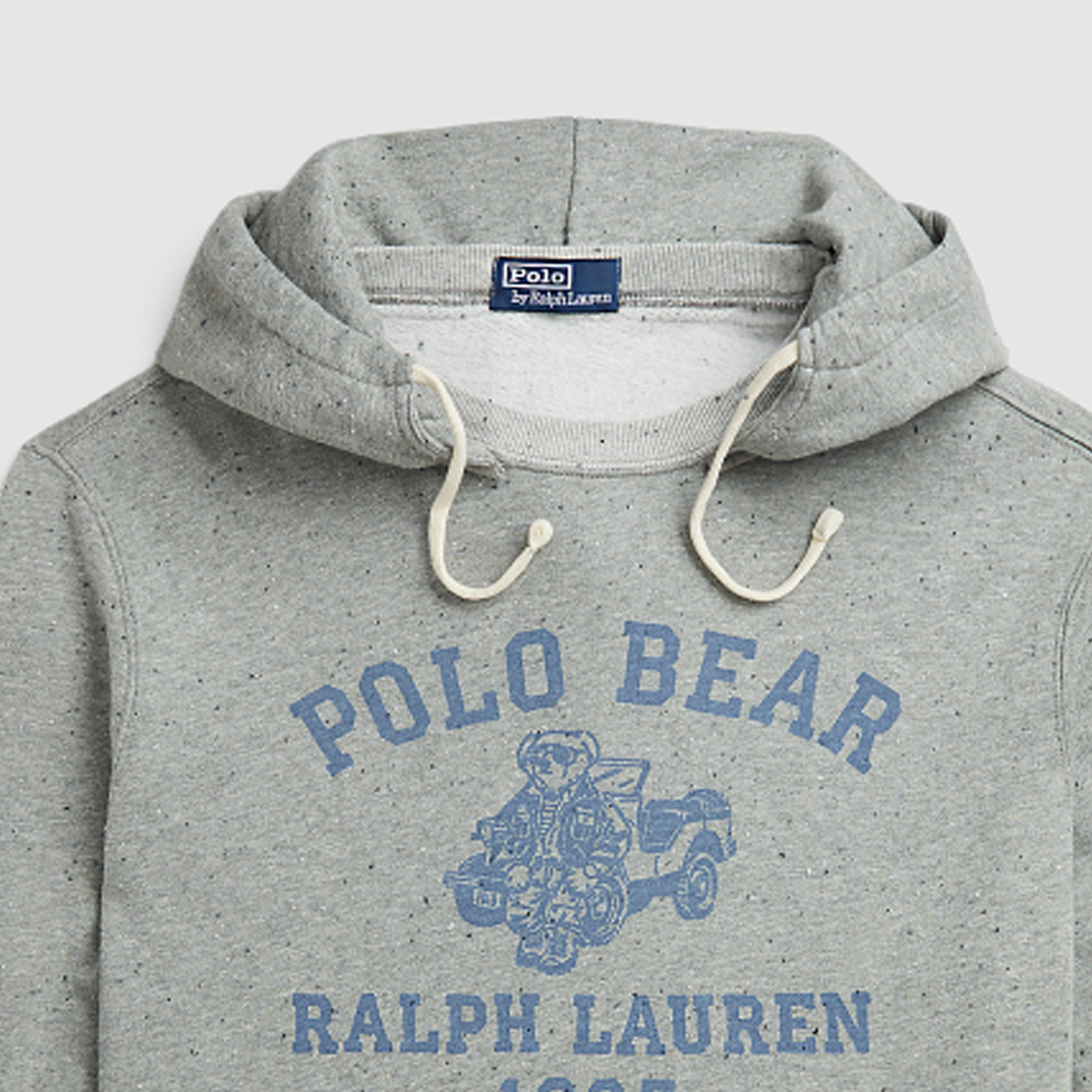 Details for 拉夫劳伦 SS24 灰色连帽衫 熊标志与字母设计 MNPOKNI16823539-020